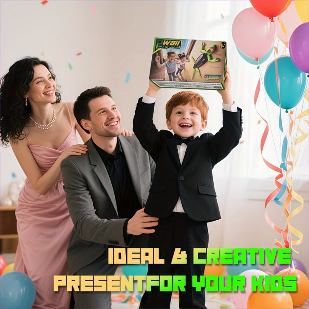 Toy Lizard Remote Control Wall Climbing LED Gecko Robot