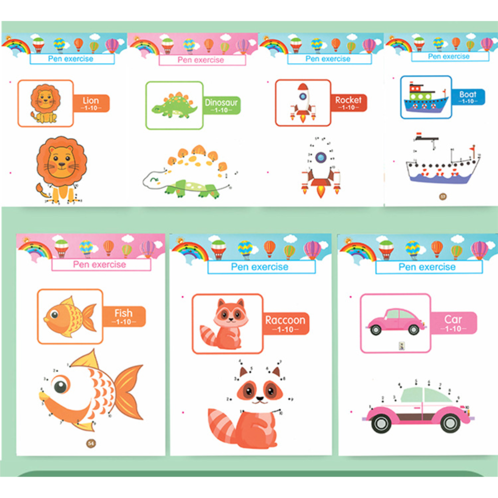 Tracing Book Kids Learning Letters Numbers and Shapes Workbook