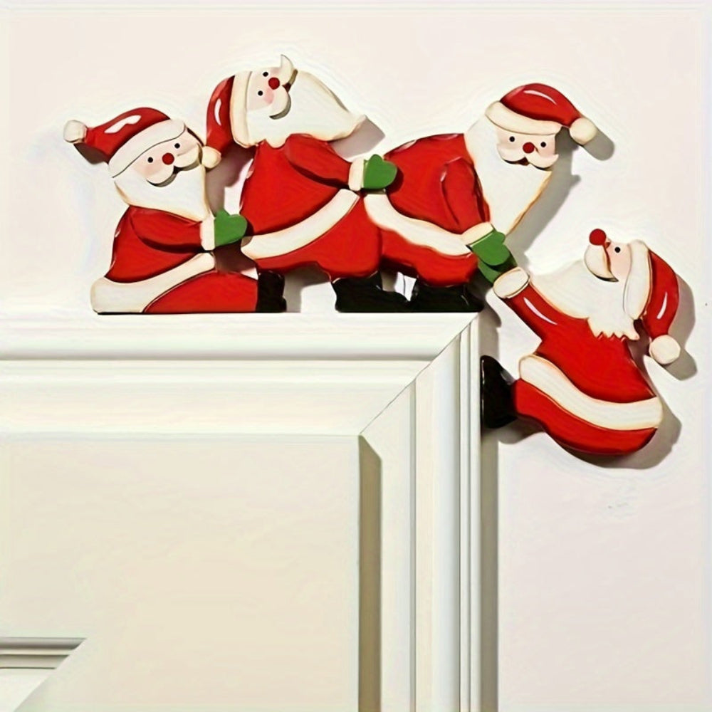 Wall Art Christmas Decorations Santa’s Reindeer Door Frame Decor
