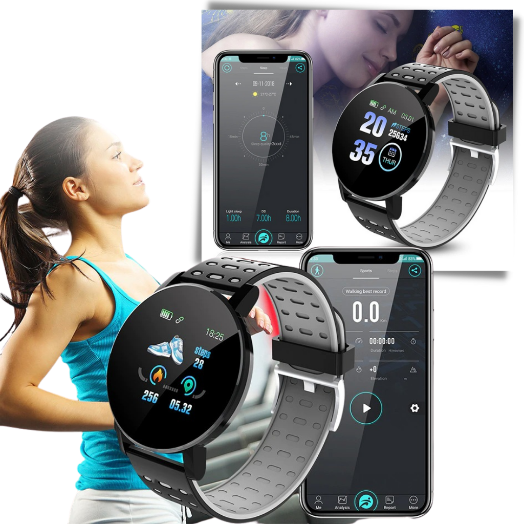Smart Watch with Waterproof Fitness Tracking