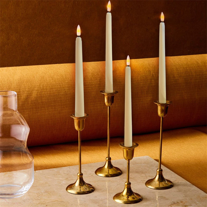 LED Candle Lights Tall Plastic Taper Decor