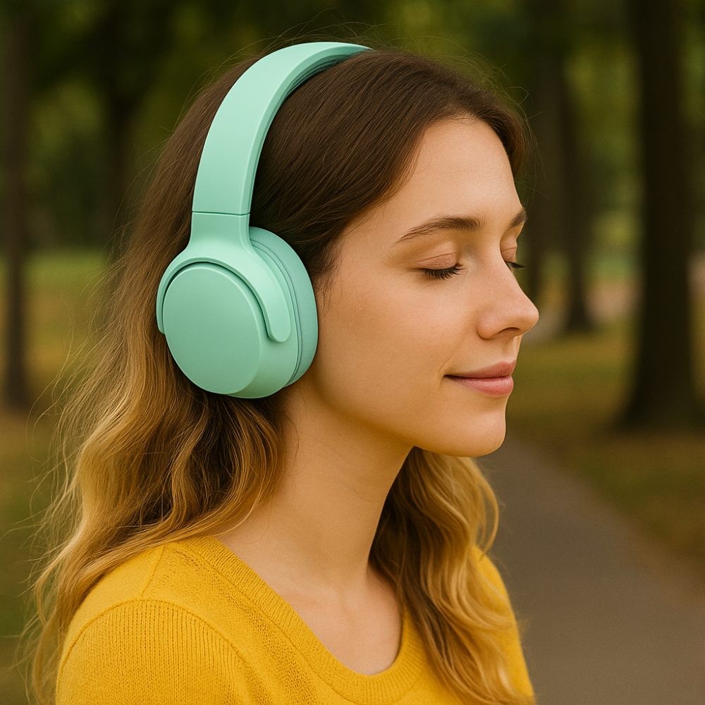 Wireless Bluetooth Headphones Over Ear Stereo Sound Comfort Fit