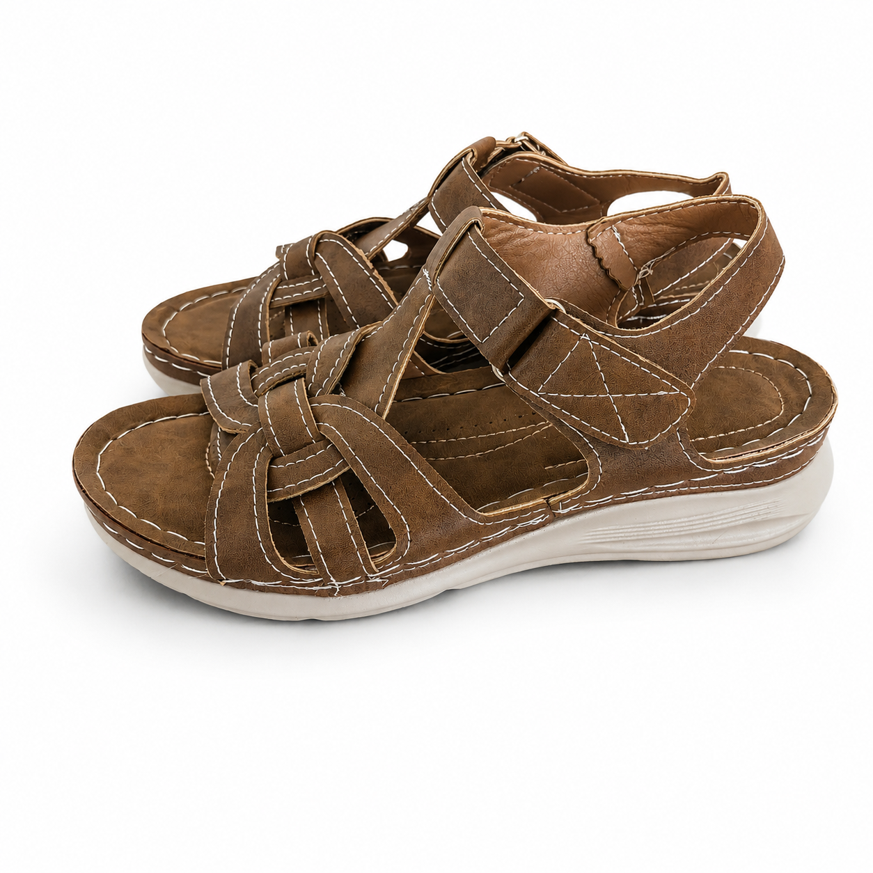 Women's Sandals Walking Shoes Arch Support Wide Fit Footwear