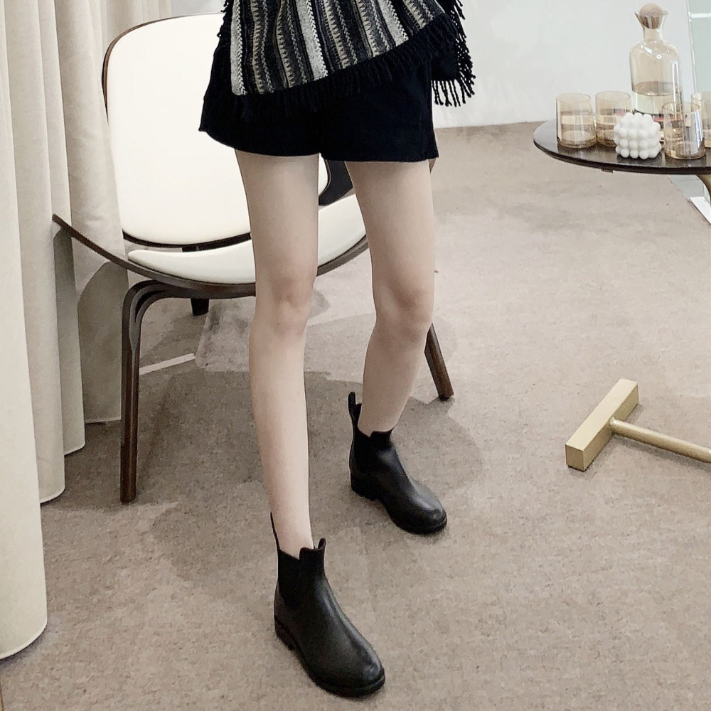 Dámské voděodolné kožené chelsea boty | Odolné nazouvací