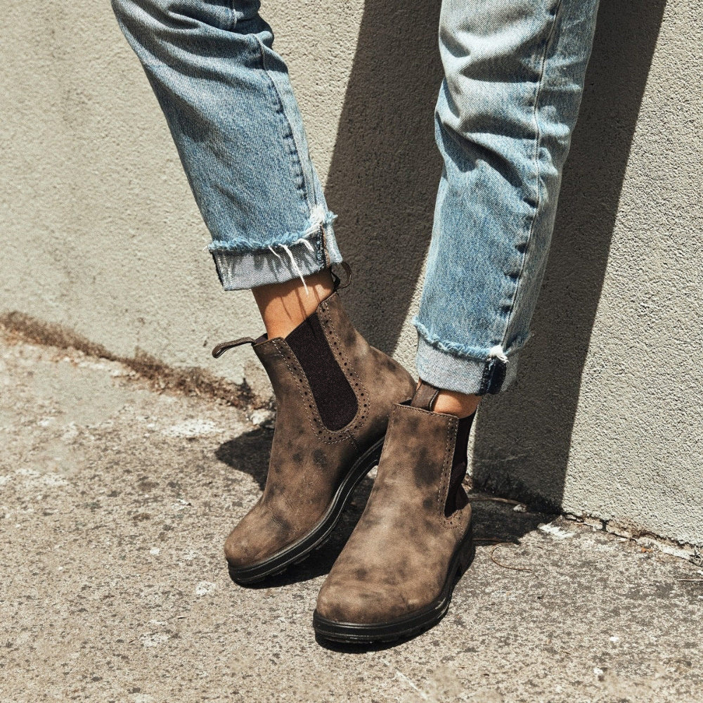 Dámské voděodolné kožené chelsea boty | Odolné nazouvací