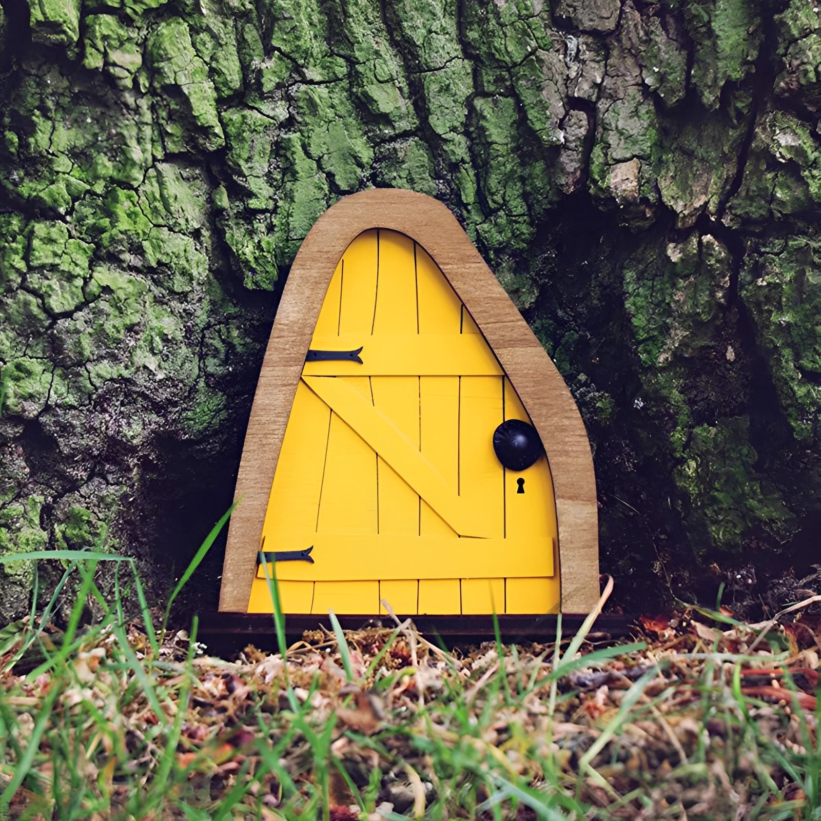 Garden Ornament Miniature Wooden Fairy Door