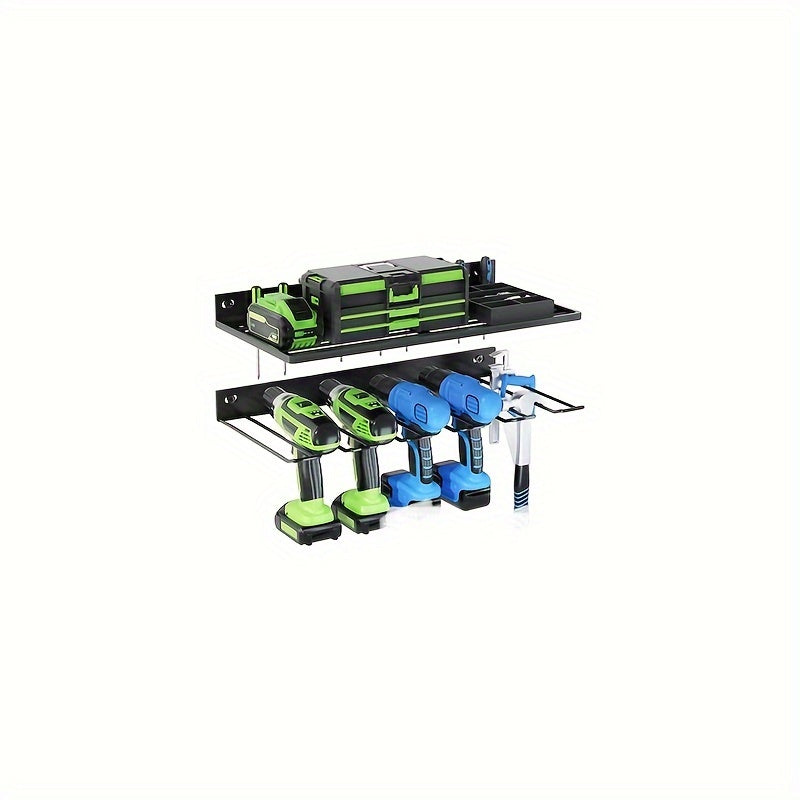 Wall Mounted Metal Tool Storage Shelf