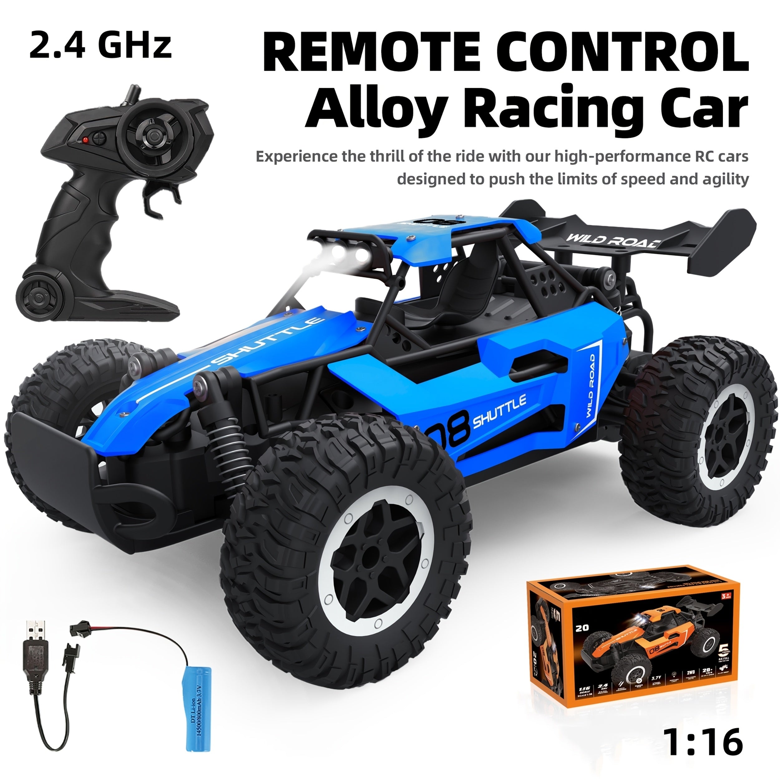 Remote Control Off-Road Alloy Racing Car