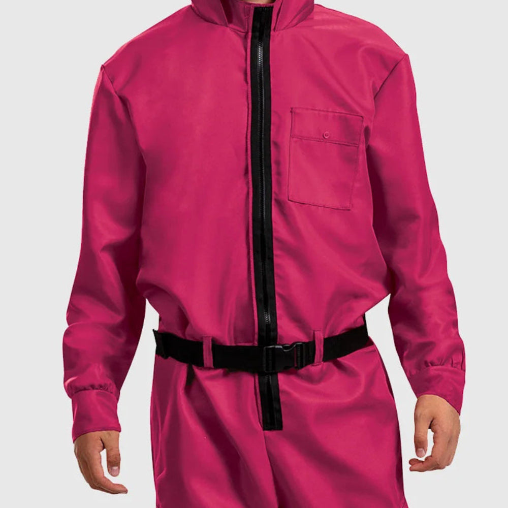 Adult Soldier Cosplay Costume Triangle Guard Jumpsuit with Mask - Image 6