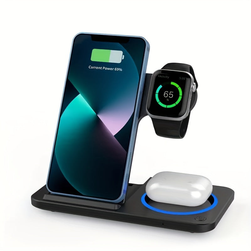 Wireless Charging Dock for Phone Watch Earbuds