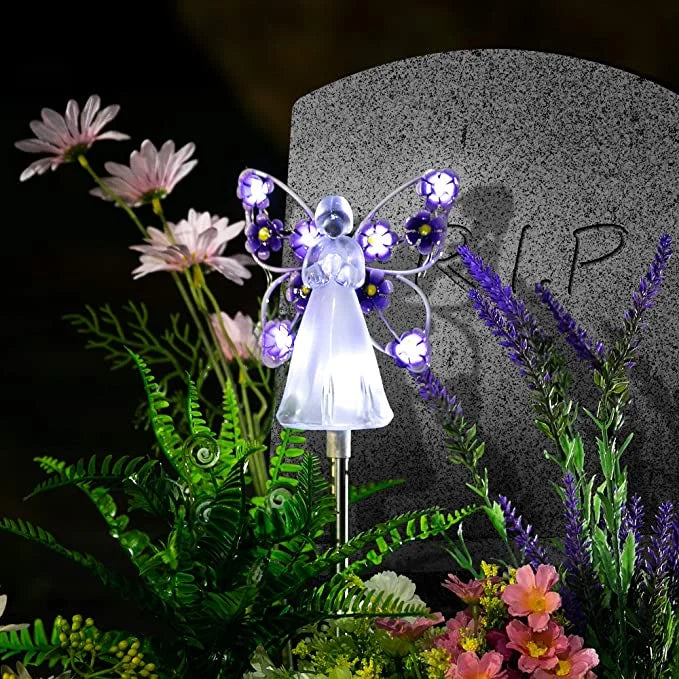 Luminous Haven Solar Angel LED Garden Light – Elegant Outdoor Illumination for Gardens and Memorials