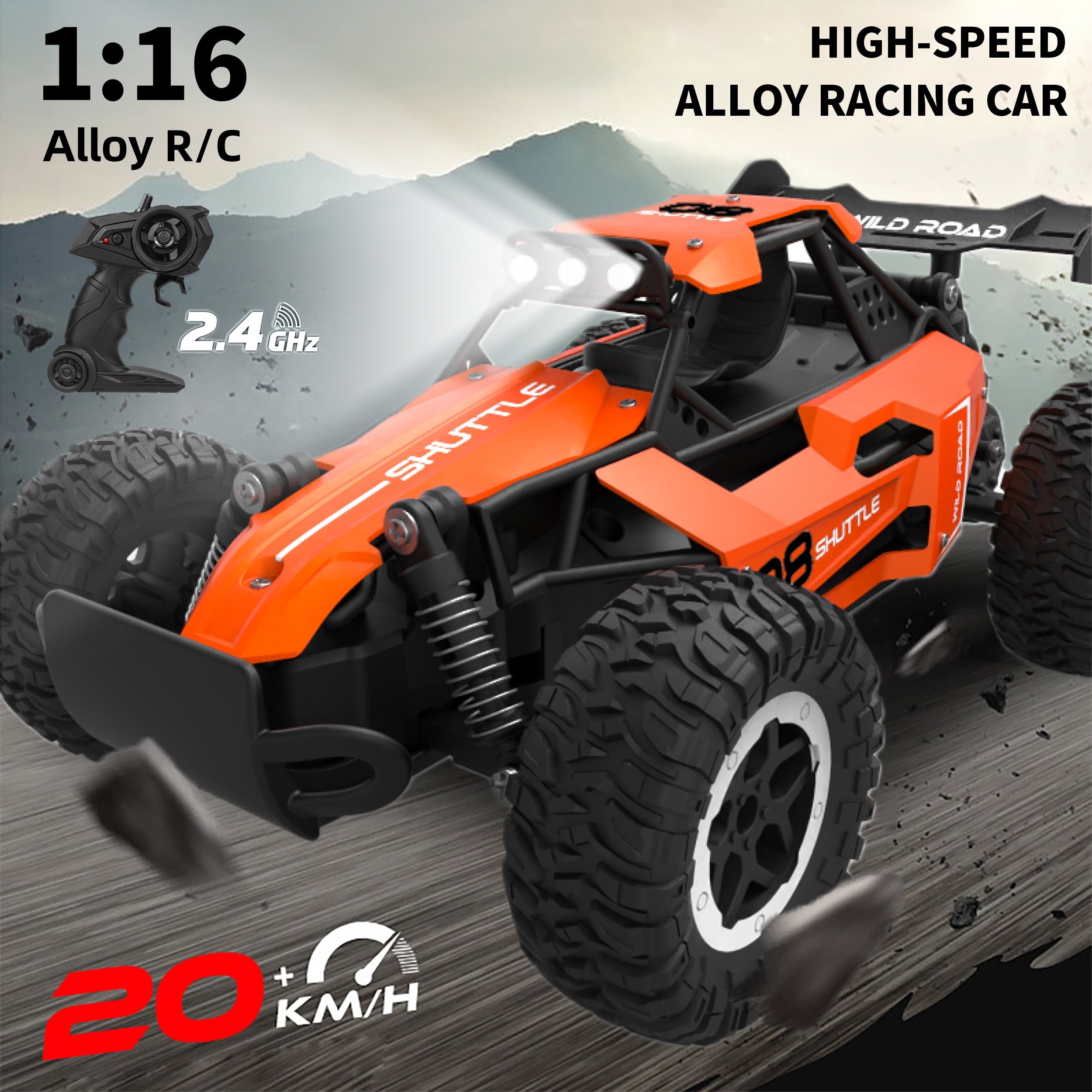 Remote Control Off-Road Alloy Racing Car