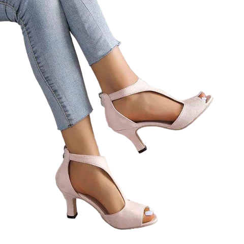 Women's Heeled Open Toe Wedding Sandals | Ankle Strap