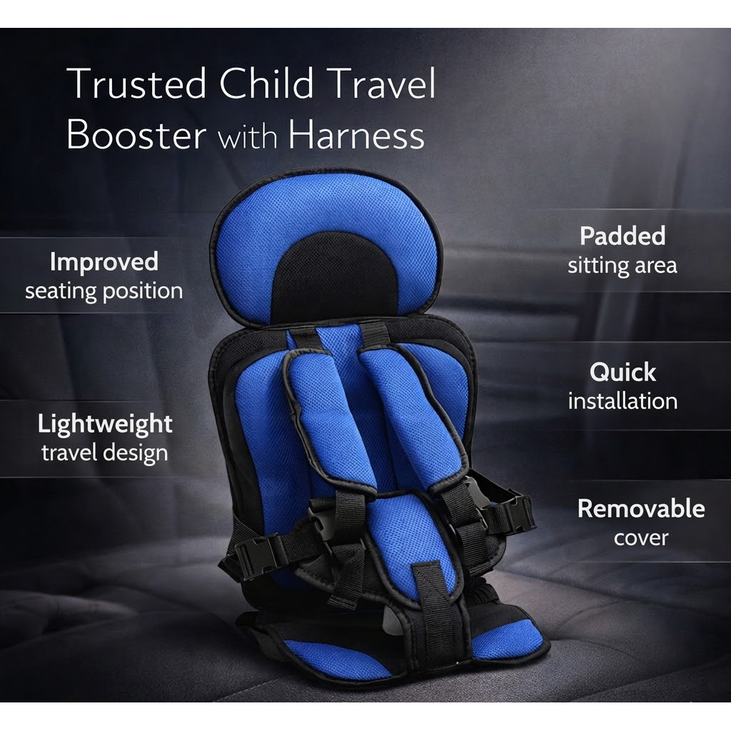 Child Car Seat Booster Kids Car Seat Women's Travel Booster Seat - Image 4