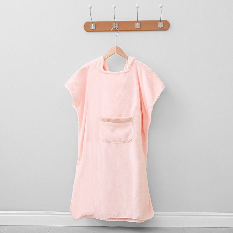 Kapuzenhandtuch Poncho Weicher Mikrofaser Bademantel