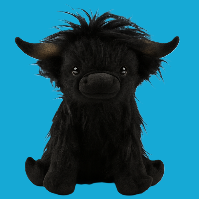 Cuddly Highland Cow Soft Toy Companion - Image 2