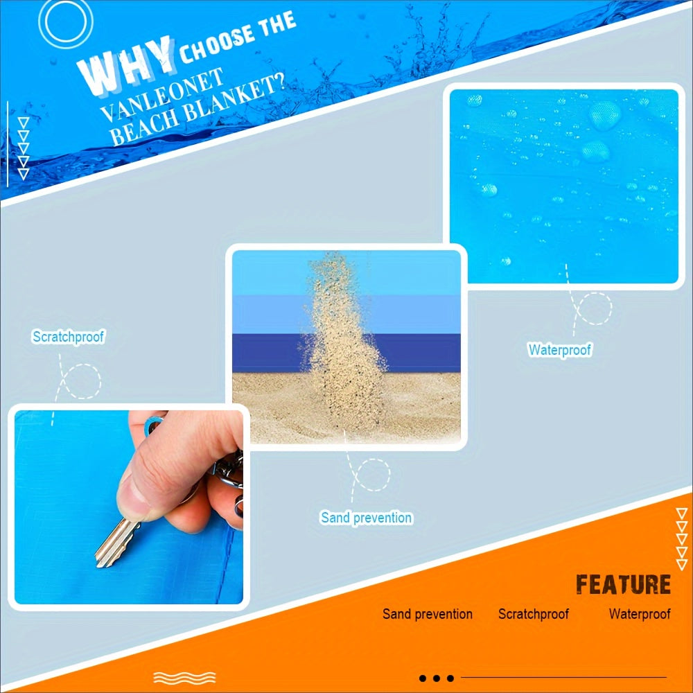 Waterproof Beach Blanket | Sandproof Outdoor Mat for Camping