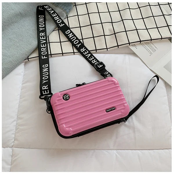 Bolso bandolera con carcasa rígida compacto para hombro