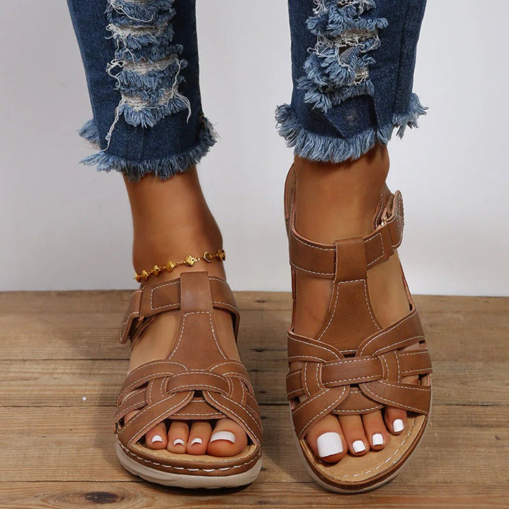 Women Orthopedic Walking Sandals Wide Fit Arch Support