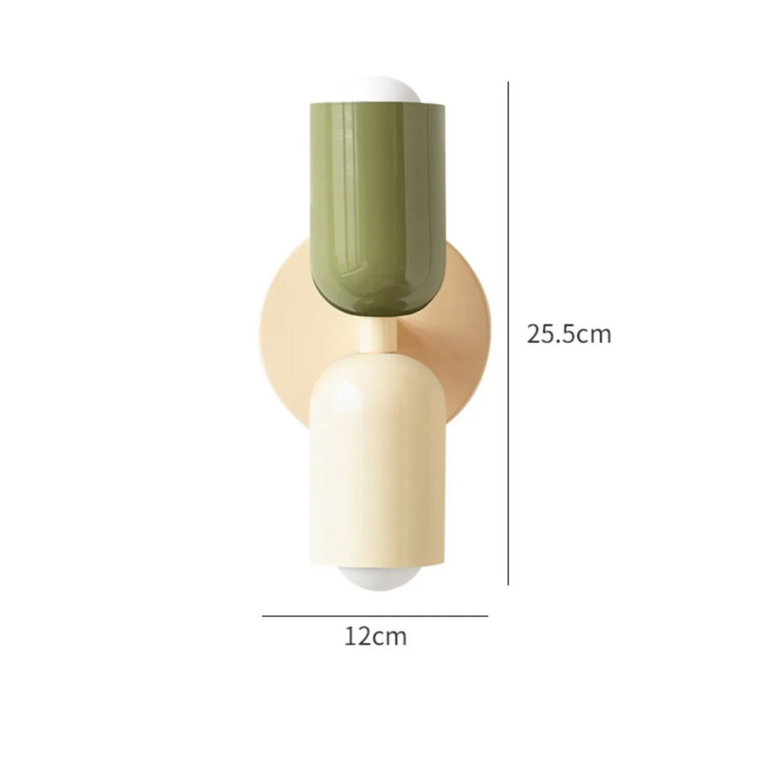 Moderne skandinavische Metall-Wandleuchte