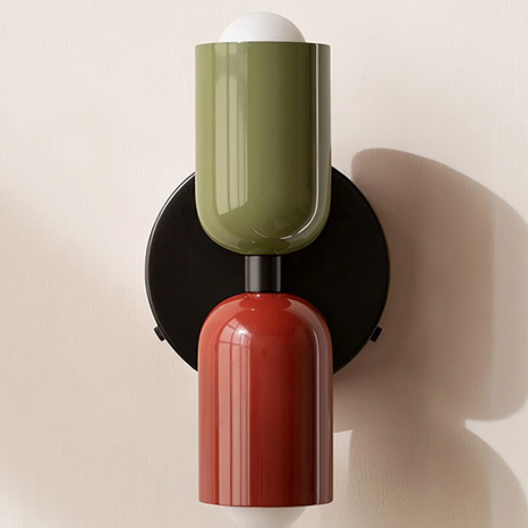 Moderne skandinavische Metall-Wandleuchte