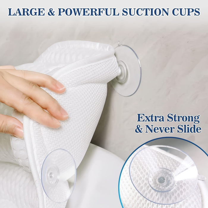 Bath Pillow Ergonomic Mesh Spa Cushion
