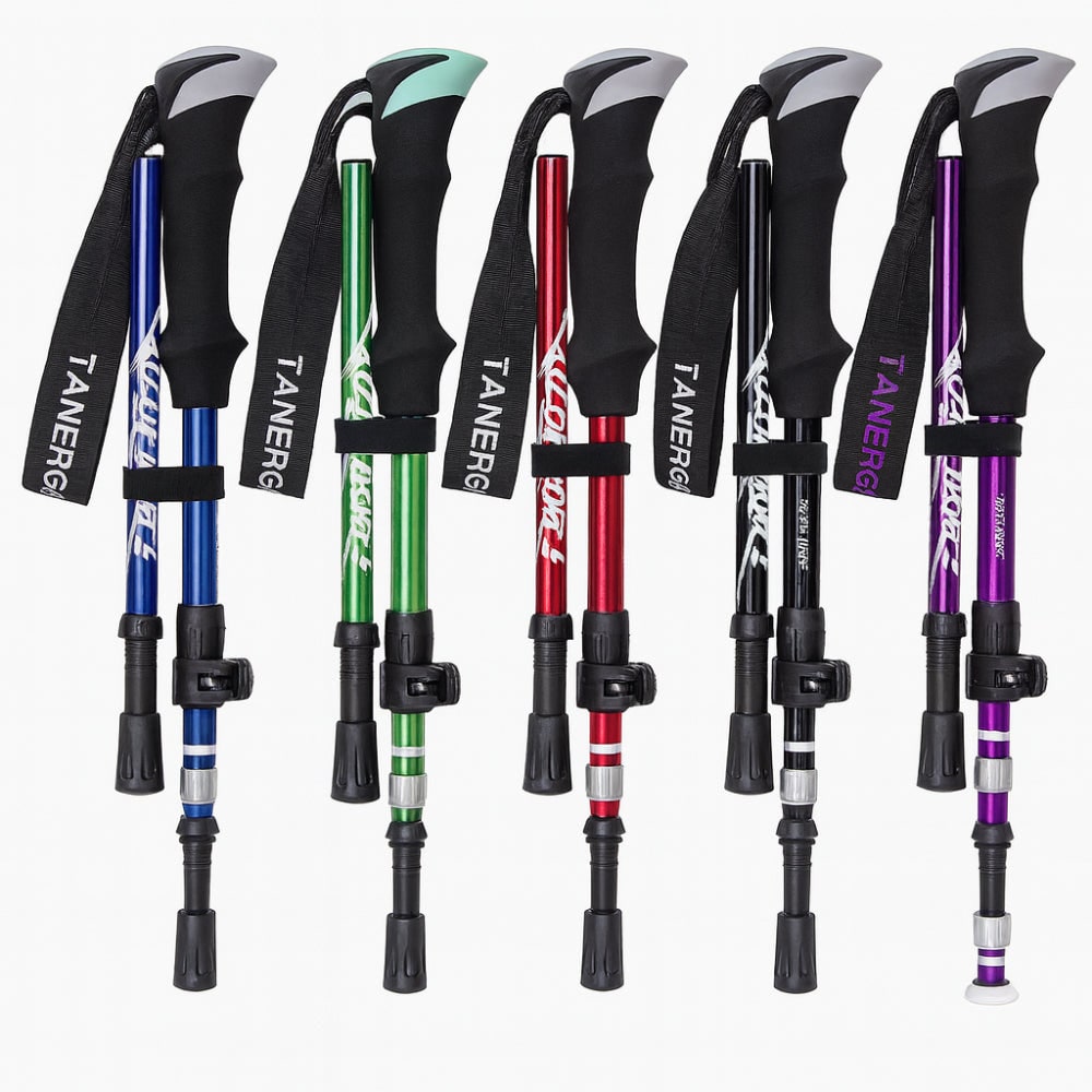 Foldable Trekking Poles Hiking Poles Adjustable Grip Trekking - Image 11