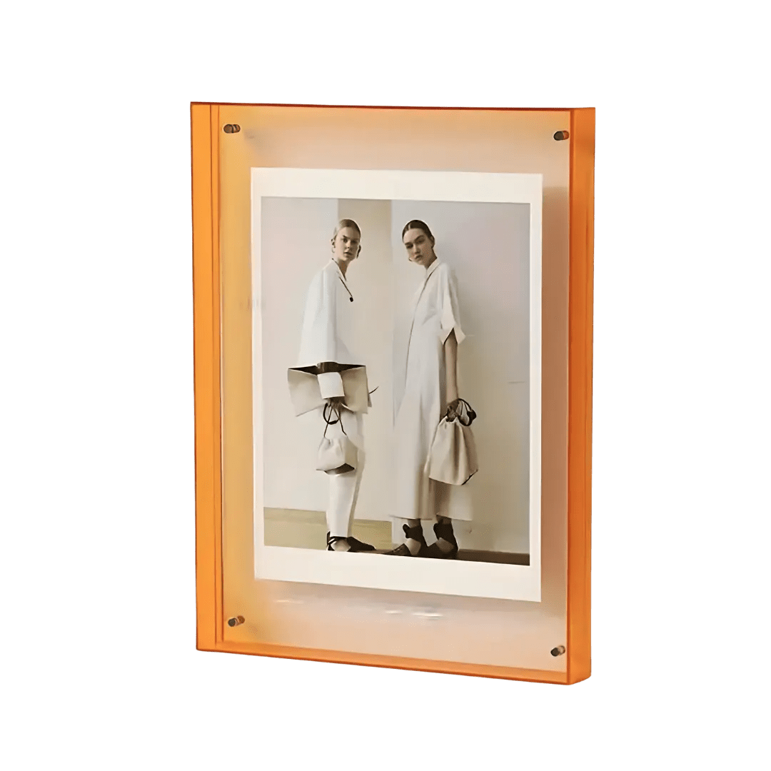Acrylic Photo Frame | Neon Minimalist Desk Display