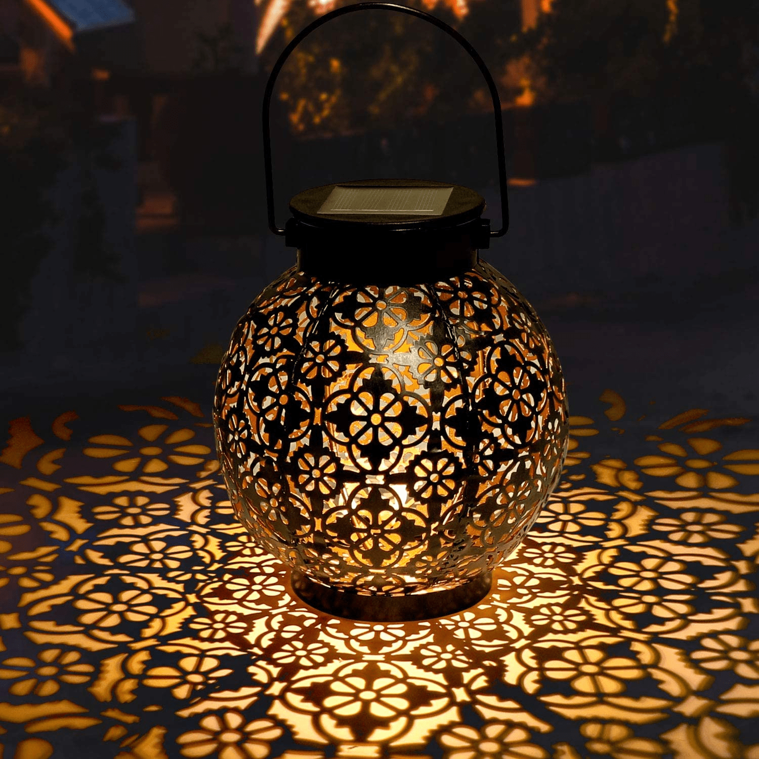 SolarGlow Lantern | Moroccan-Style Outdoor Solar Light