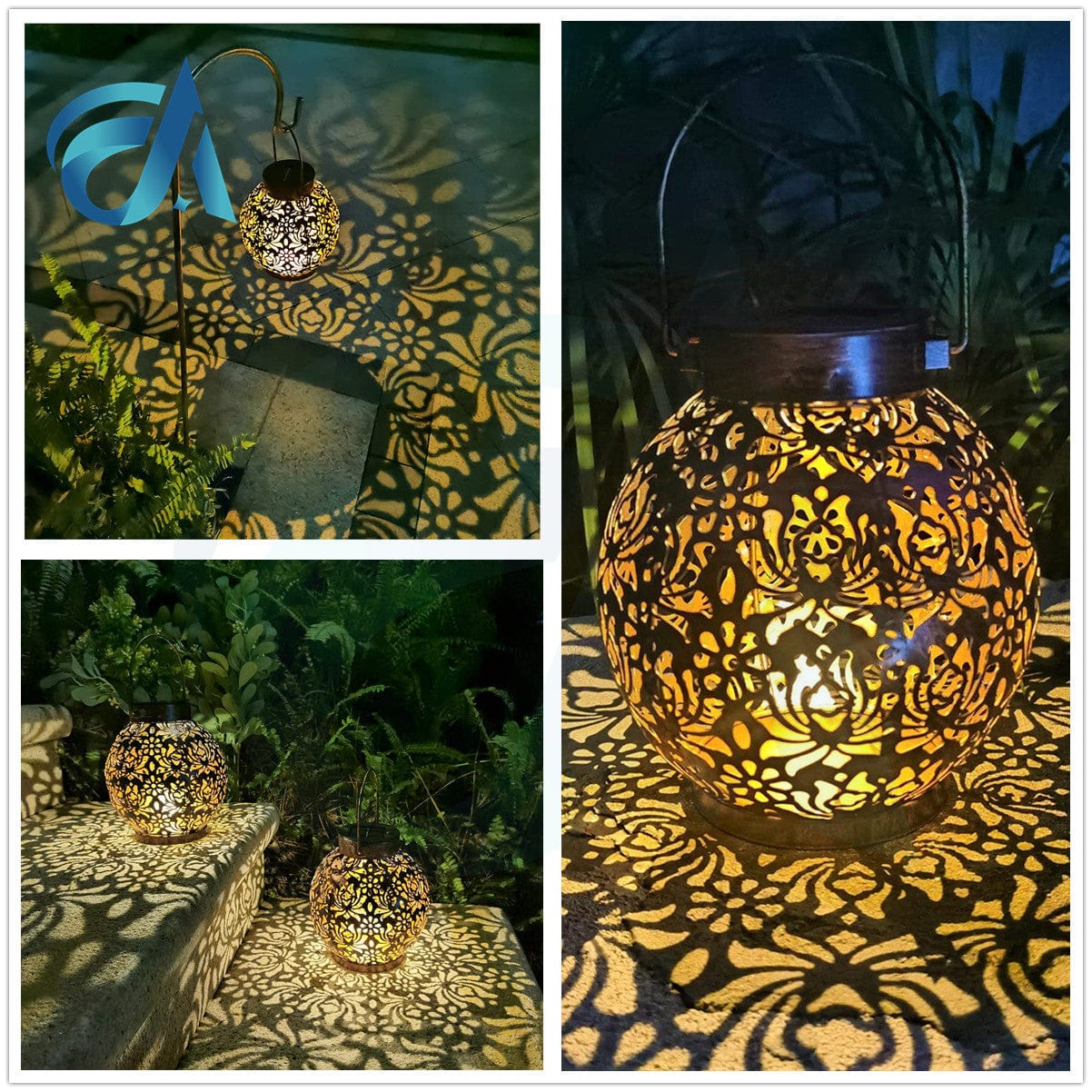 SolarGlow Lantern | Moroccan-Style Outdoor Solar Light