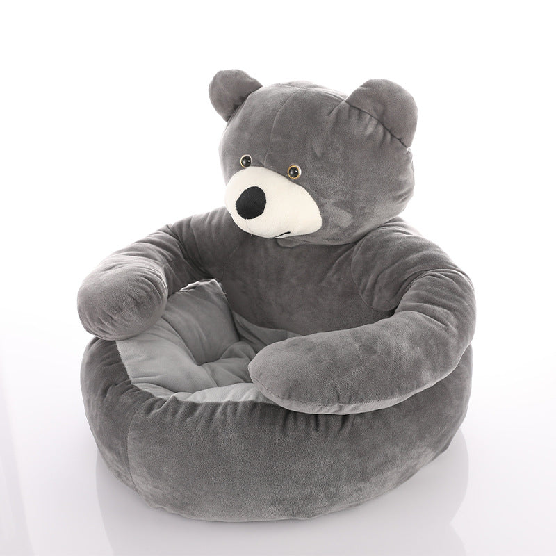 Pet Bed Plush Bear Cuddle-Style Nest