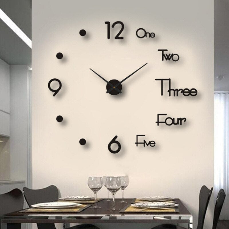 Wall Clock Modern Oversized Decorative Timepiece