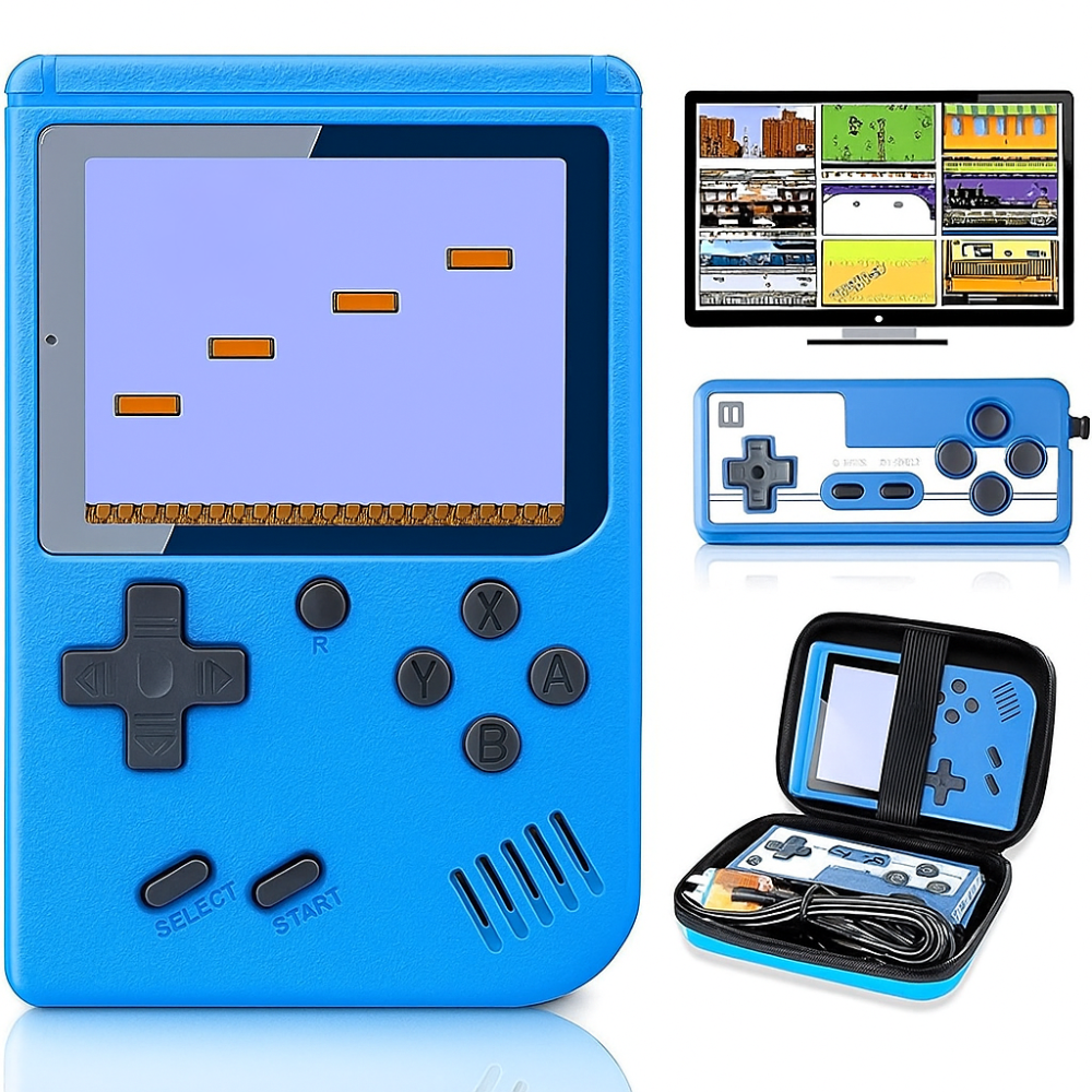 Video Game Console with Retro Handheld Style