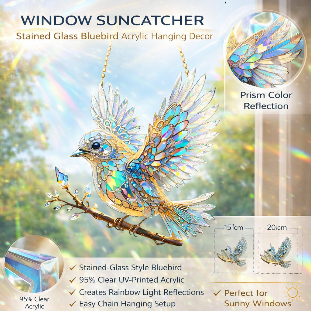 Hanging Decor Acrylic Suncatcher Window Suncatcher Bird - Image 4