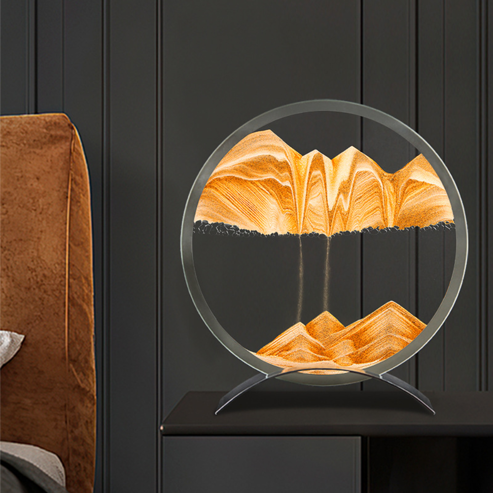 Wall Art Motion Sand Timer Light