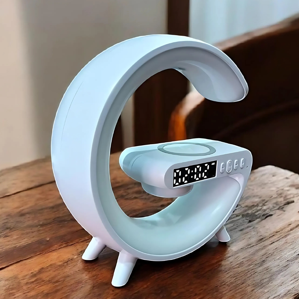 Wireless Charging Lamp LED Clock Speaker