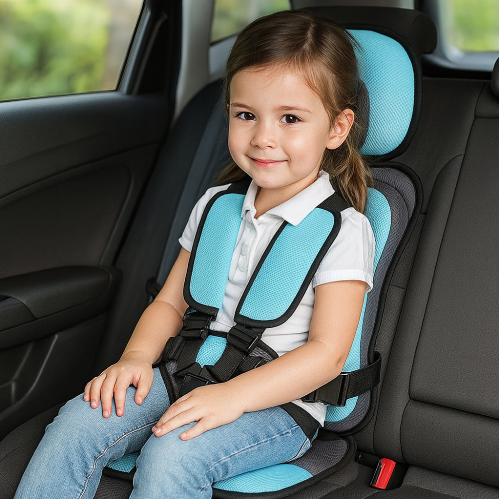Portable Car Seat Narrow Toddler Booster Travel Seat