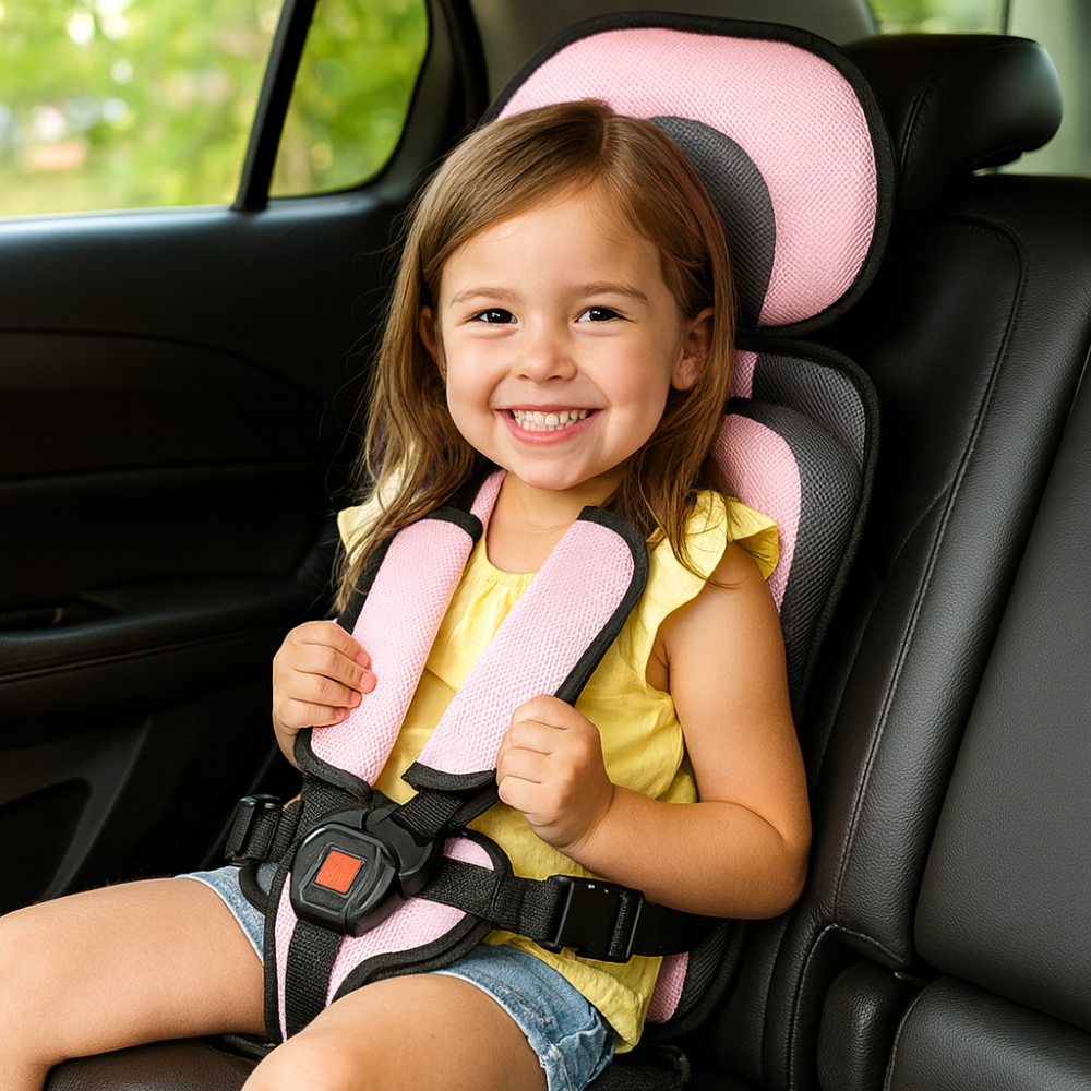 Portable Car Seat Narrow Toddler Booster Travel Seat