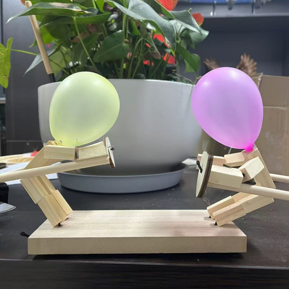 Balloon Game Wooden Interactive Fencing Toy Set