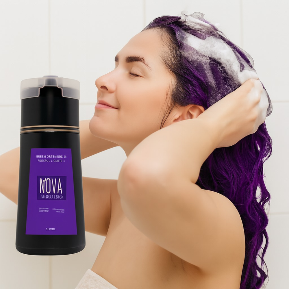 Haarfärbe-Shampoo Natürlicher Glanz