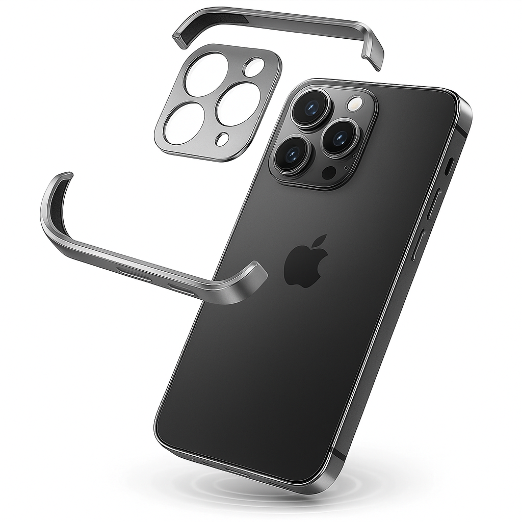 電話ケース ミニマリスト スリム 保護用メタルカバー