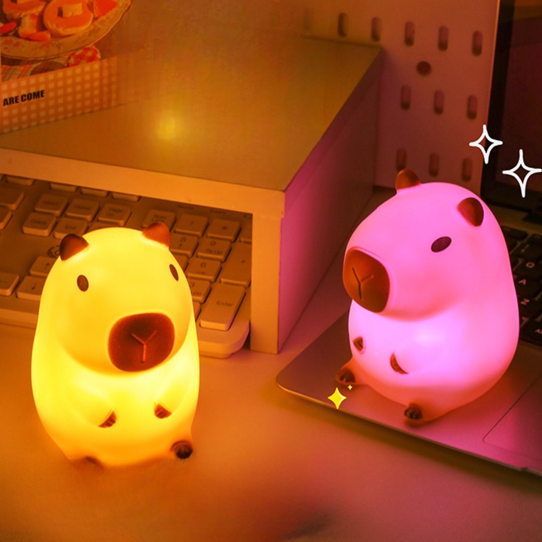 カピバラ ナイトライト 調光可能 シリコン