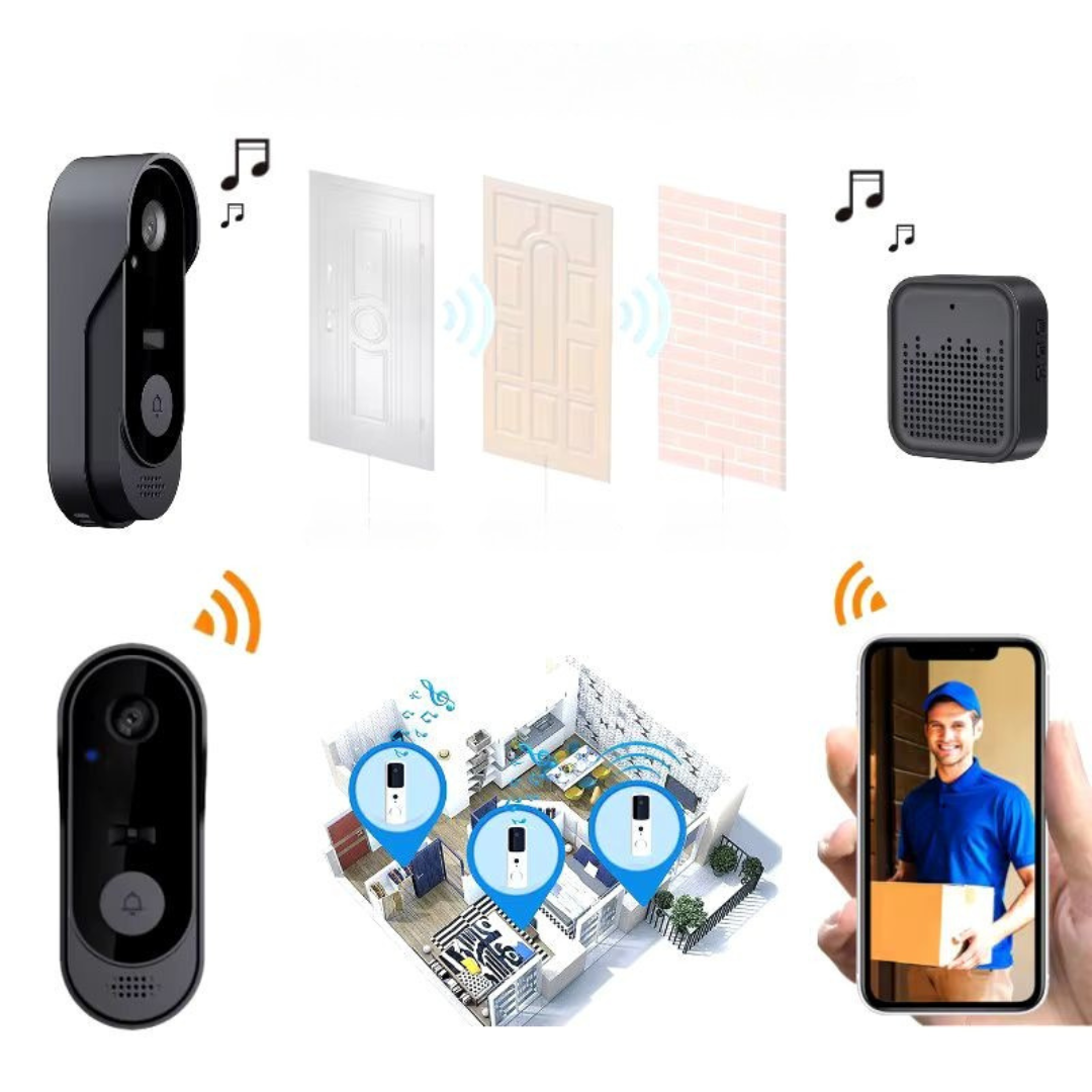 Wireless Video Doorbell with Two-Way Audio