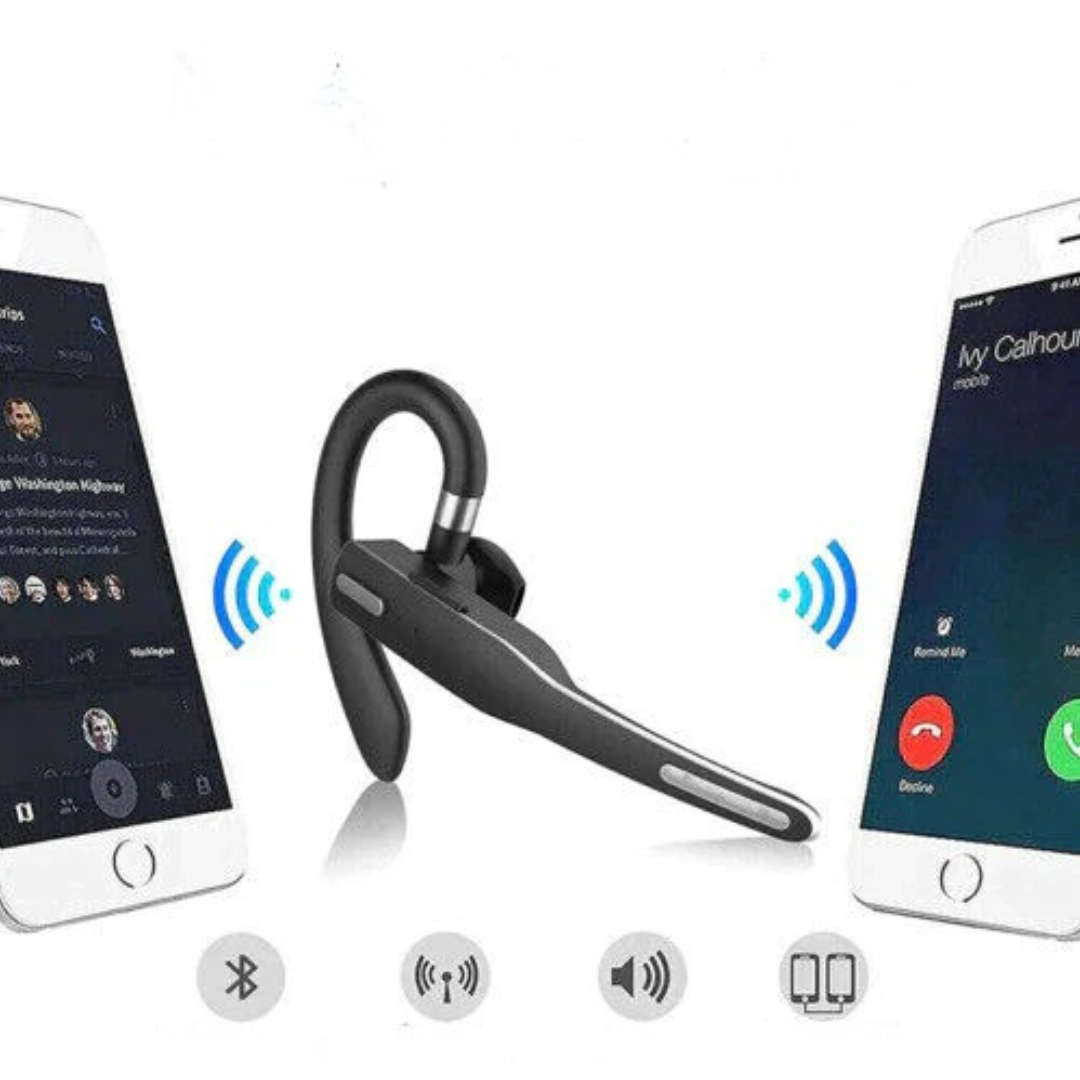 Bluetooth Headset with Mic Noise Cancelling Earpiece