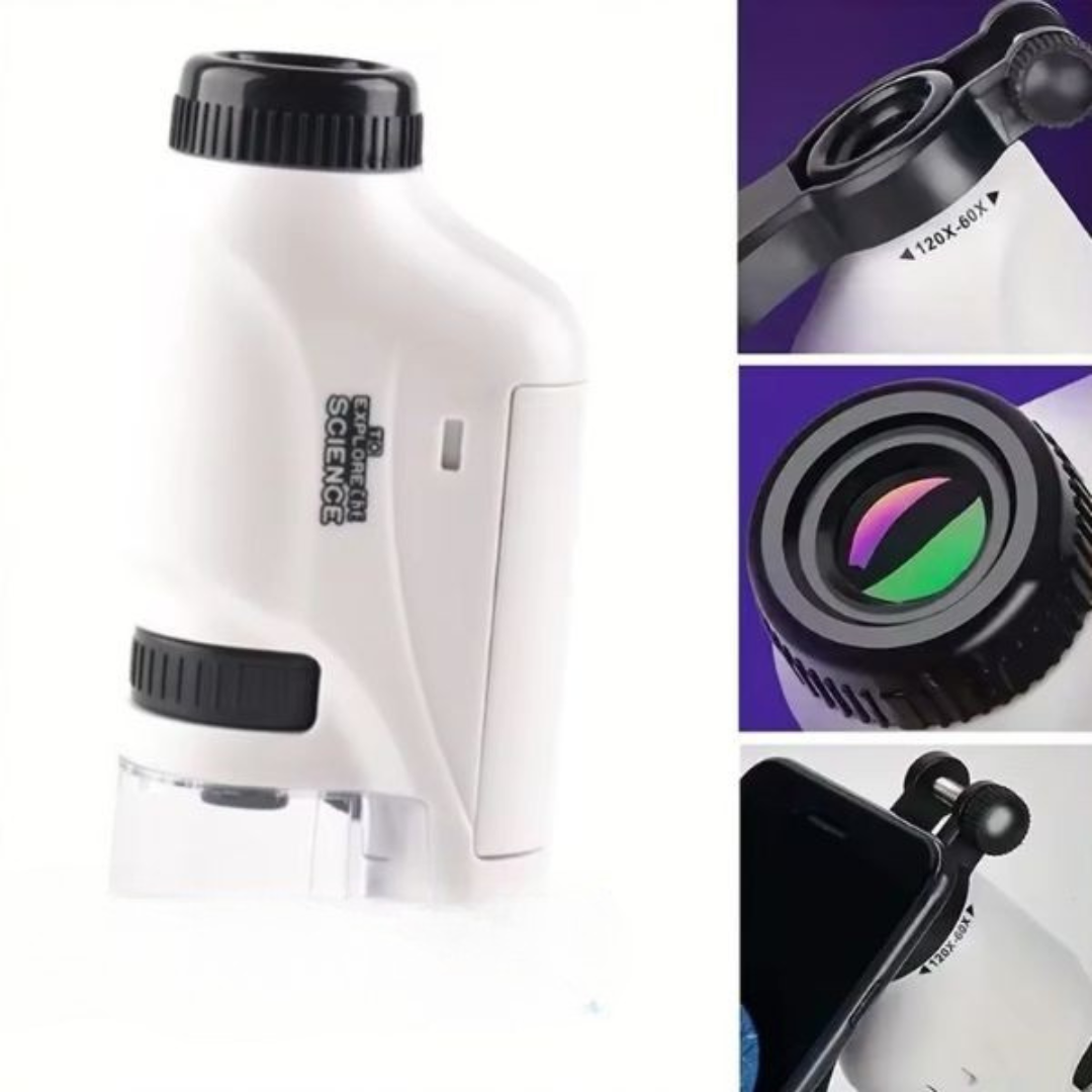 Tragbares LED-Taschenmikroskop-Spielzeug für Kinder