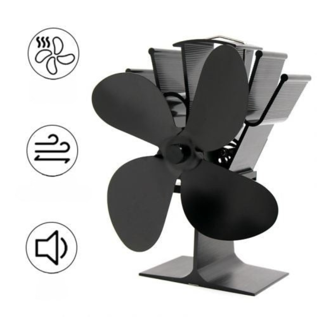 Wood Stove Heat Powered Aluminum Fan