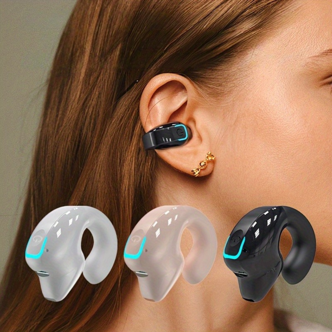 Headphones with Clip On Open Ear Design