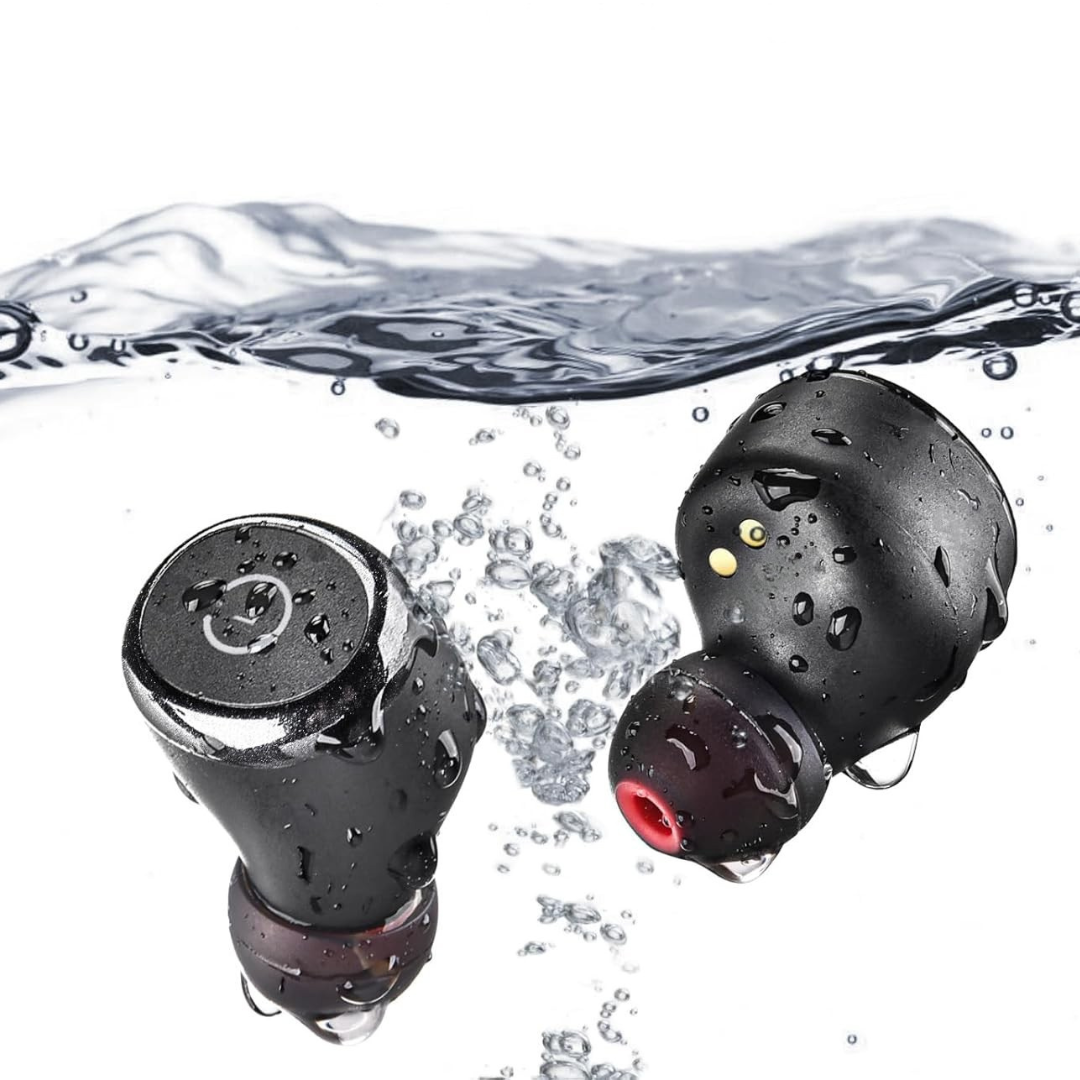 Casque avec étui de charge sans fil étanche