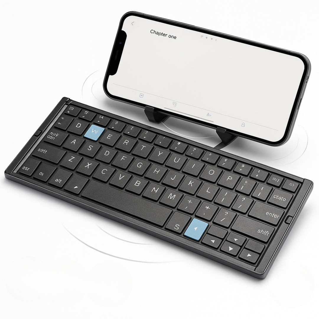 Bluetooth Keyboard with Stand for Tablet Devices