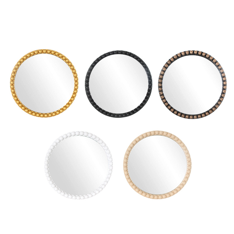 Wall Mirror Wavy Frame Round Modern